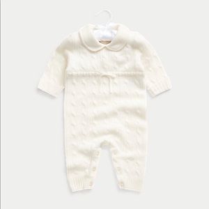Ralph Lauren Baby Cashmere Coverall NWT